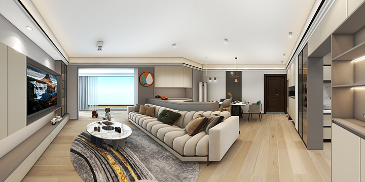 两个小不点-富鸣阳光城B6-1101-装修设计方案