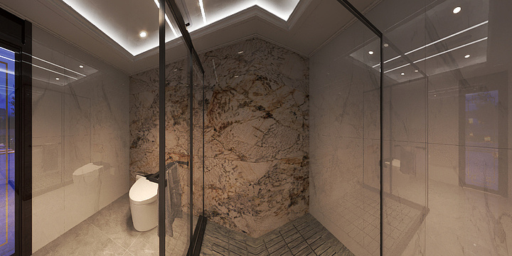 奥普浴霸鉴湖路942号-蓝天玫瑰园18-4三楼主卫-装修设计方案