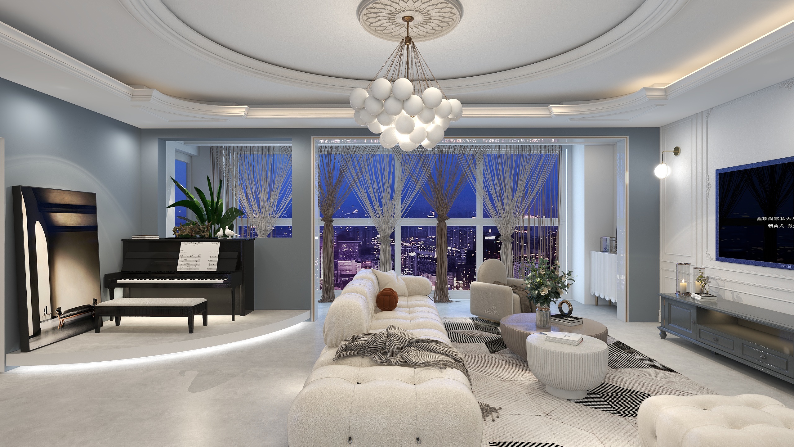 罗啊辉-《简》   郑开橄榄城134平三房两厅-装修设计方案