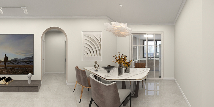 天津市恒月装饰-恒大花溪小镇100-装修设计方案