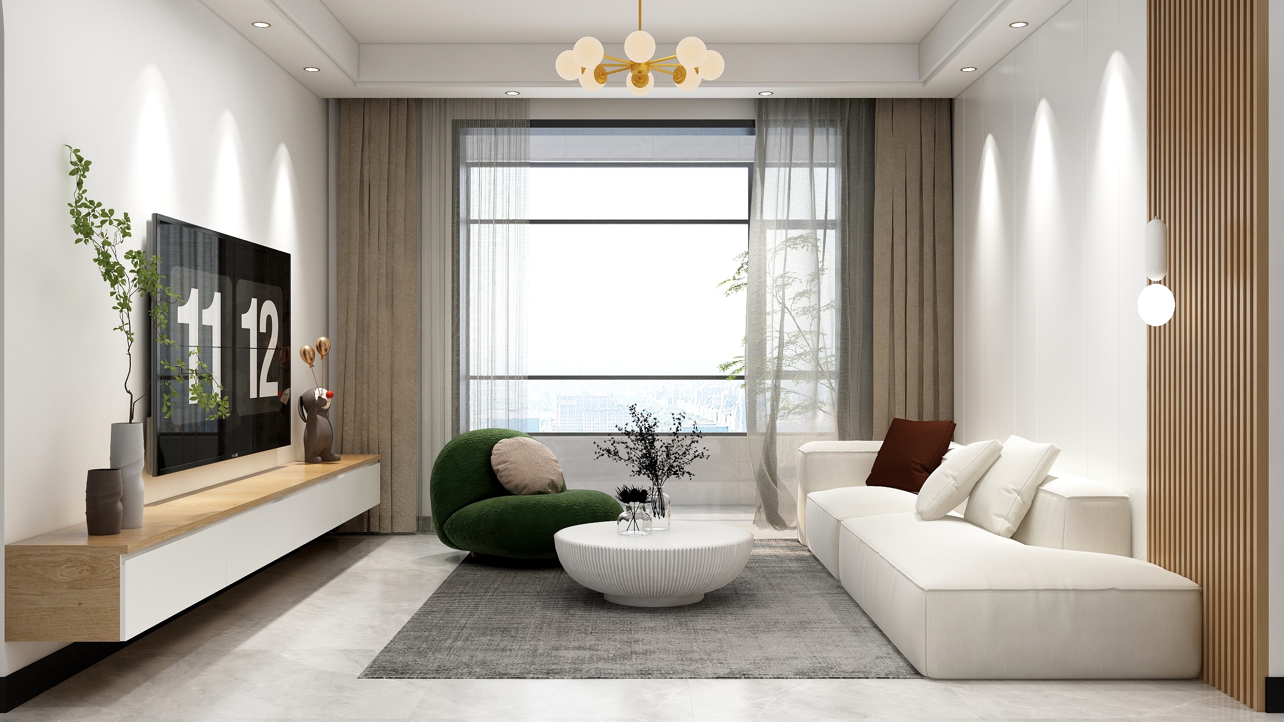 Yaoyaoyay-现代原木风三居室-全-装修设计方案