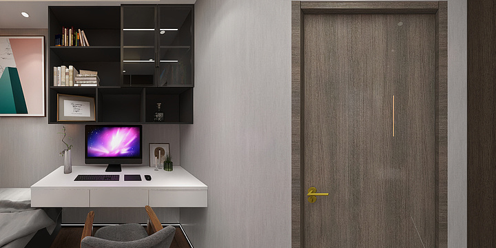 Emiya-德信海德公园83.00㎡A2’3室2厅1卫1厨-装修设计方案