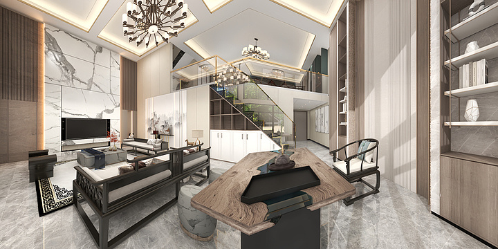 设计韩晓伟-新中式别墅-副本-装修设计方案