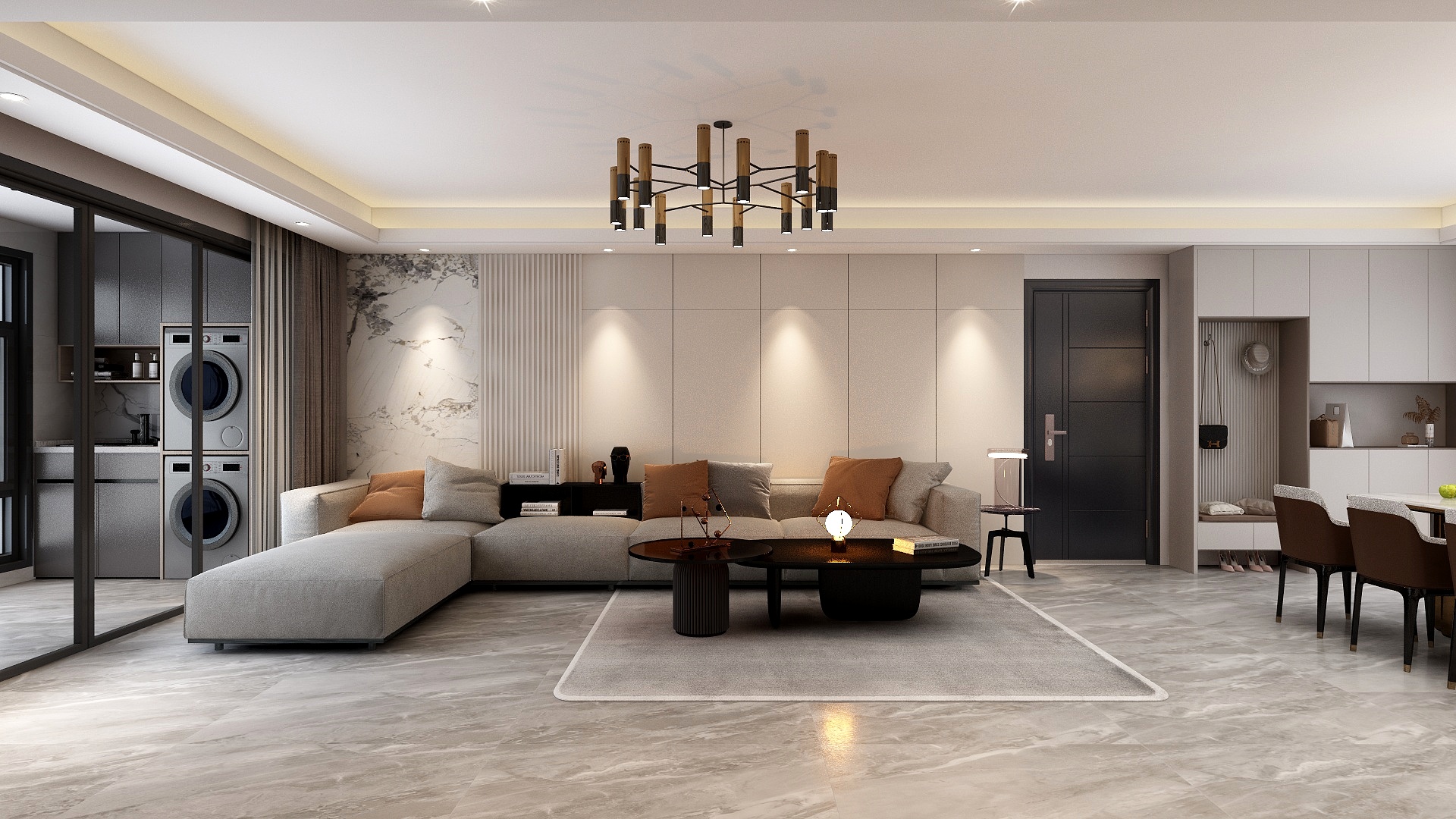 STARS星空设计-150方现代简约风格三居室装修效果图