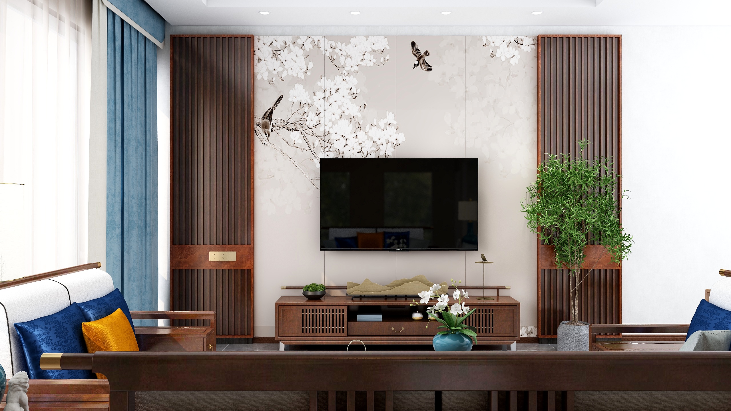 程工.自建房研究所-更楼徐府133方新中式1室2厅1厨1卫-装修设计方案