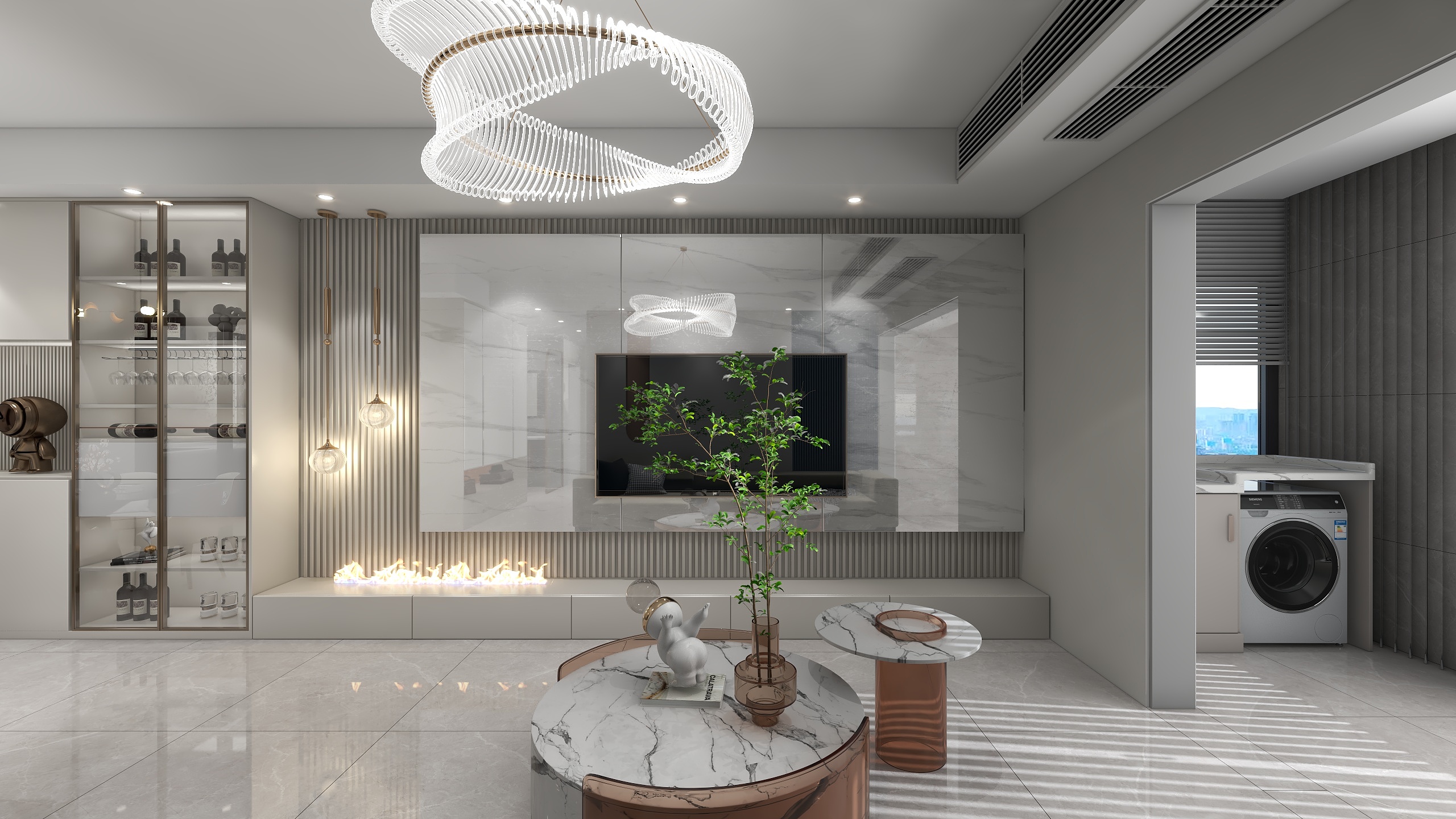 张雪松-华府后现代风格装修效果图