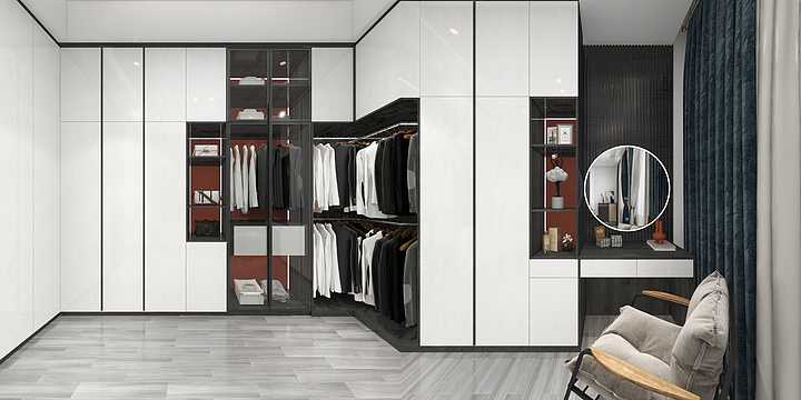 汕头城南店-沟头自建衣帽间（新增-装修设计方案