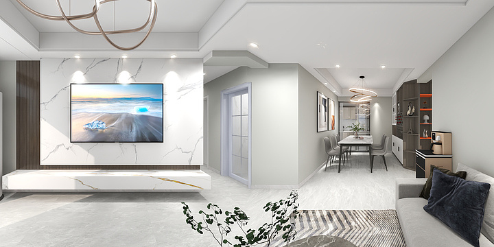 弯刘海-花溪七里7栋1002康姐-装修设计方案