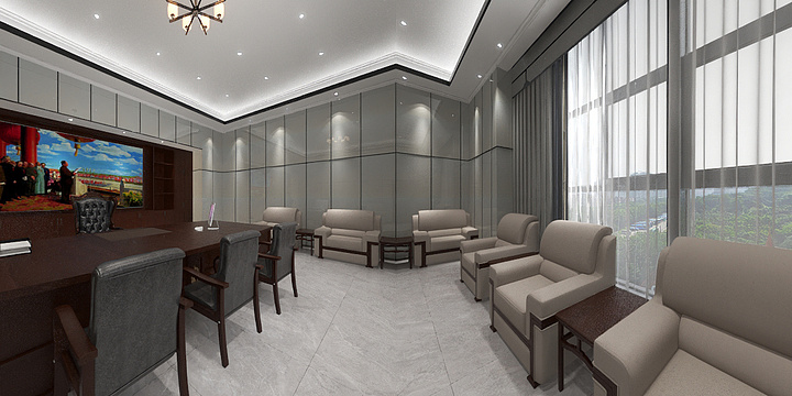 设计刘设计-上郡新都售房部-装修设计方案