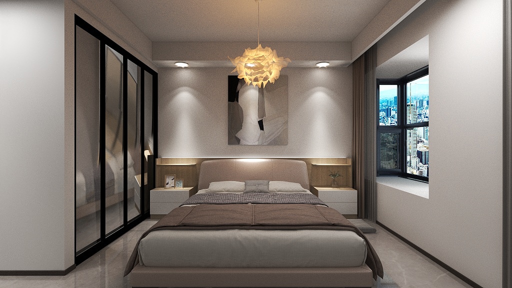 王奣丶Wallace-博大-聚龙府4#2201效果图-装修设计方案