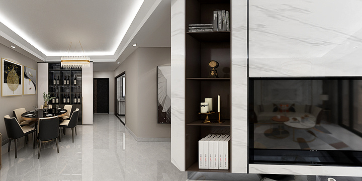 现实里的童话ybnv-德信海德公园83.00㎡A2’3室2厅1卫1厨-装修设计方案