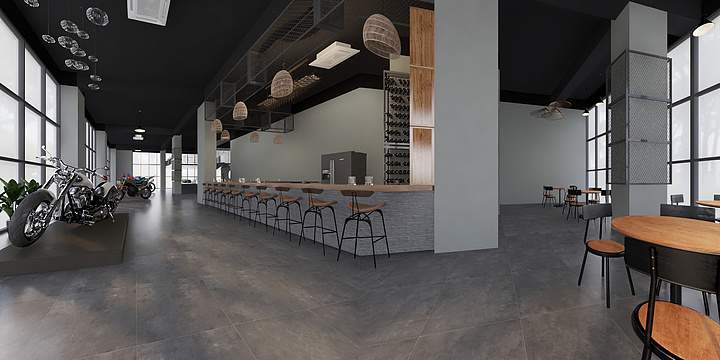 爱画画的设计师03-林总   机车展厅设计方案-装修设计方案