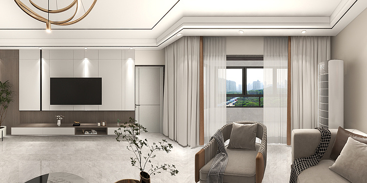 A凉风有信-玖珑府127西户-装修设计方案