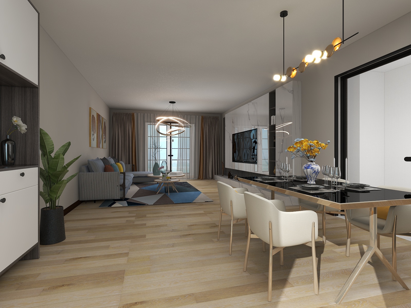 愉悦99-简约客餐厅-装修设计方案