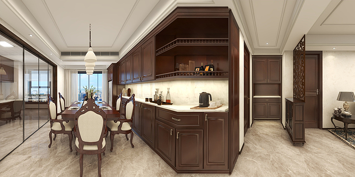 徐明祥-菏泽丨165㎡古典美式-4室2厅1厨3卫2阳台-副本-装修设计方案