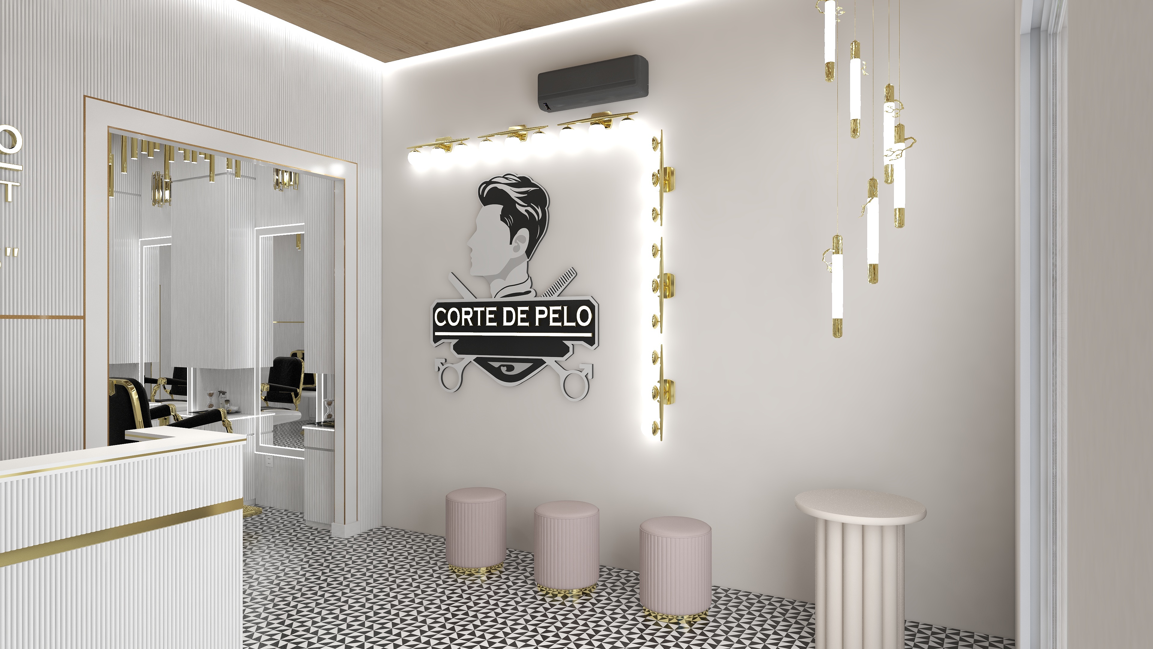 Edifice Concepts的装修设计方案:Corte de Pelo hair saloon 