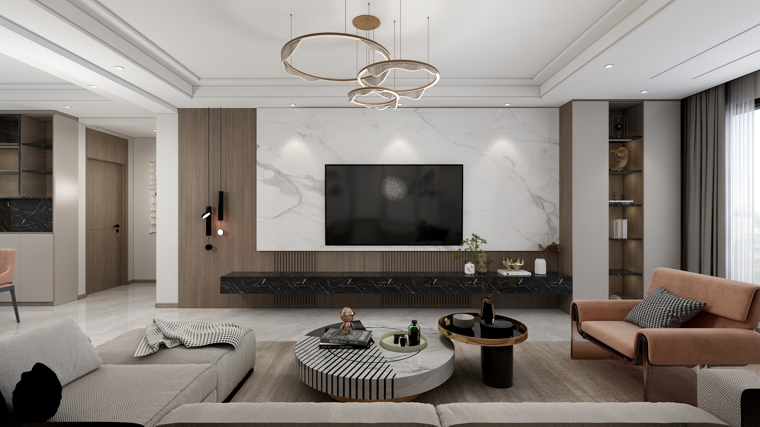 柴娜-祥瑞景园-现代轻奢三室-装修设计方案