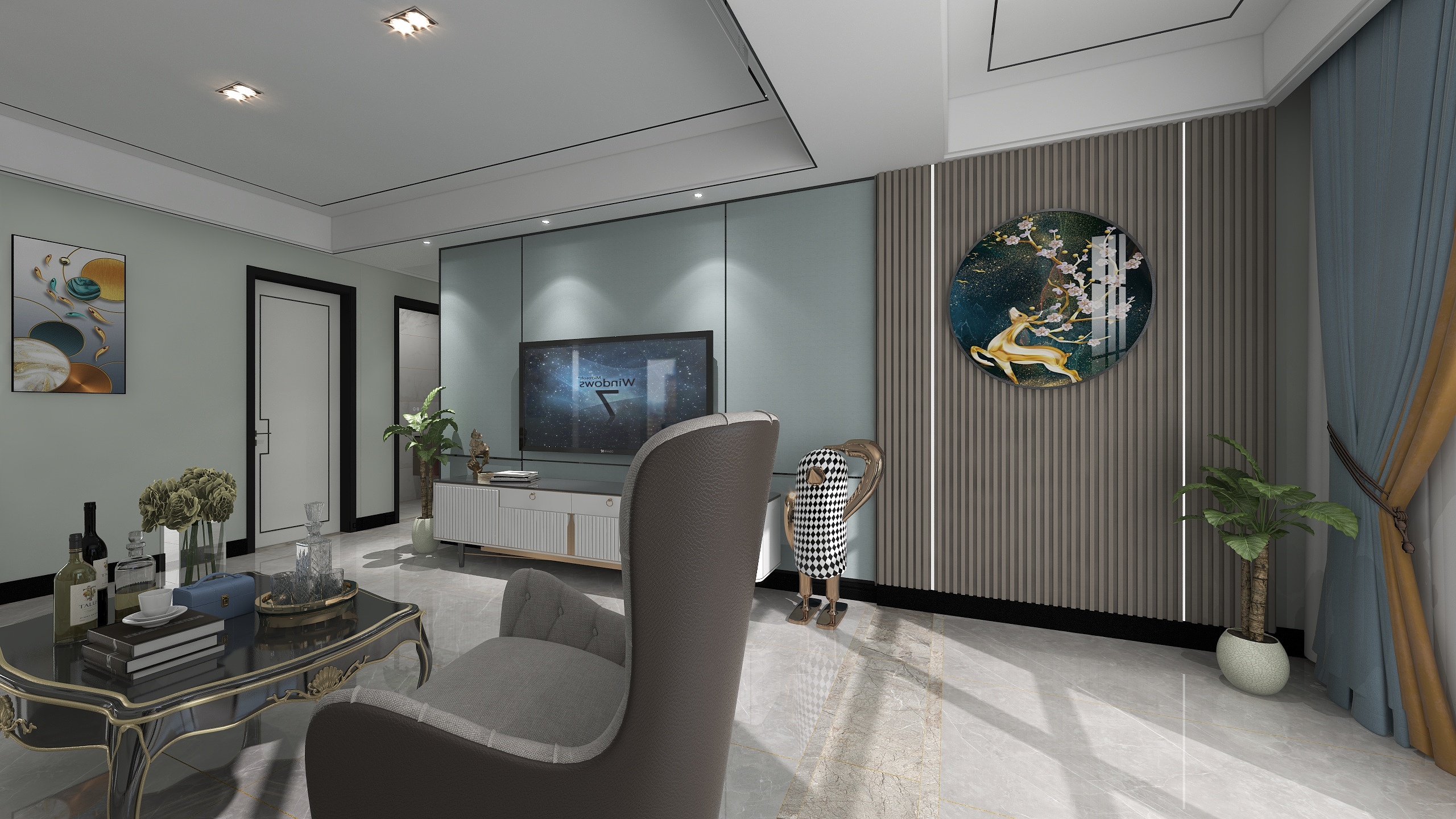 片片枫叶-128㎡5室-装修设计方案