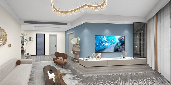 Yuyngrr-橘郡万绿园140-装修设计方案