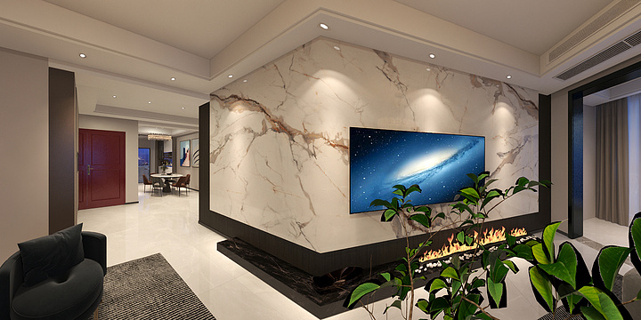 奶爸王工-（聚齐装饰）雍林雅苑13-1-3-1效果图.-装修设计方案