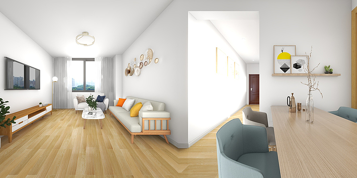 卓言装饰设计师W-江山帝景-悦江山6-2-604-装修设计方案