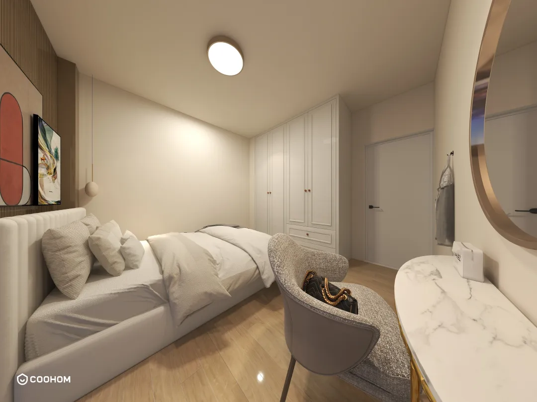 dinanastou的装修设计方案:Interior design: bedroom 