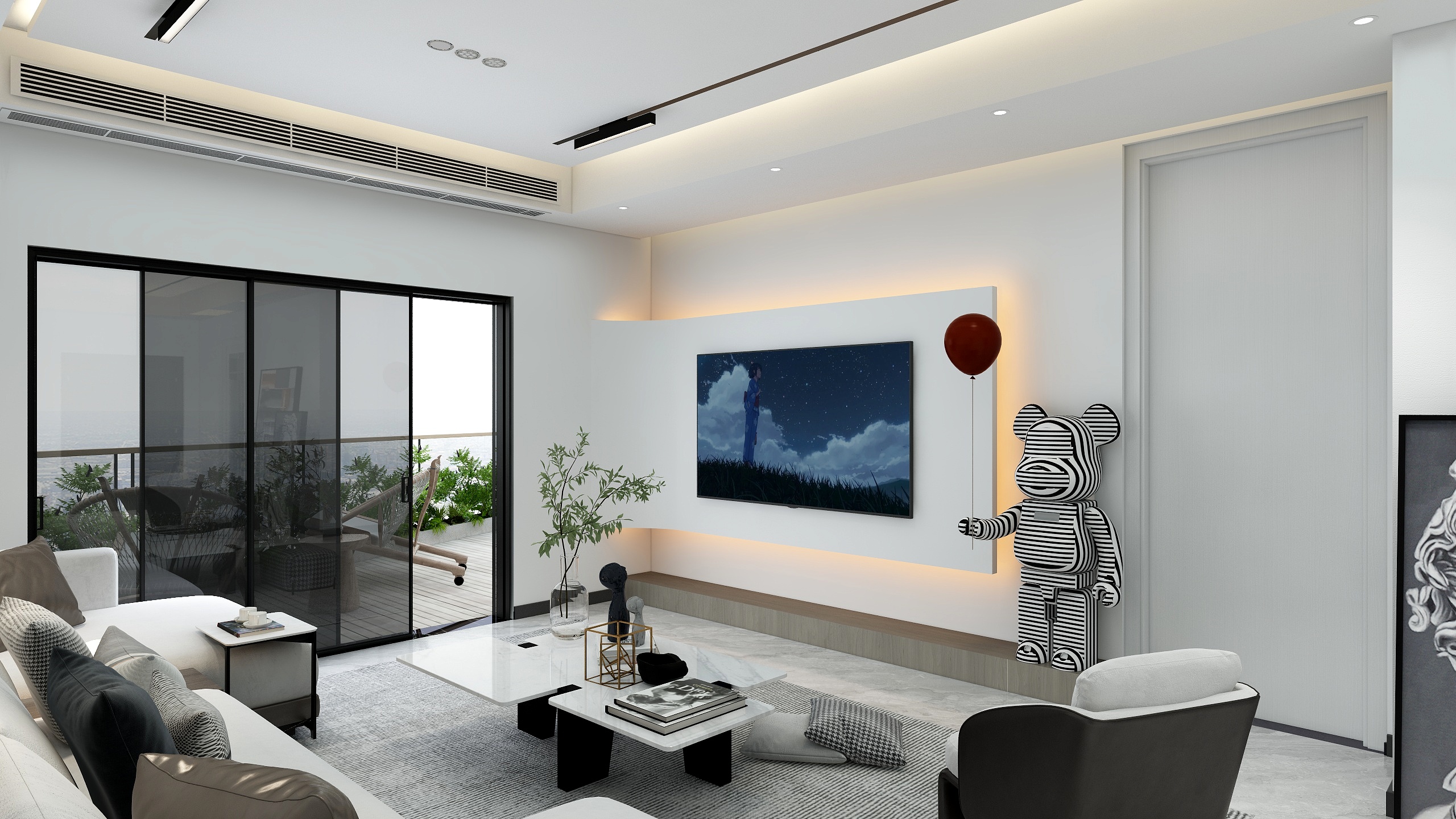 逗蛋-中央领域平面图 - B40805-1736-装修设计方案