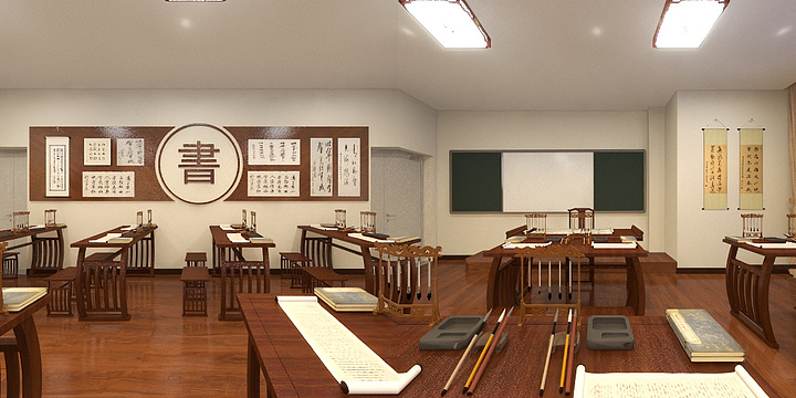 金牌设计蒋绍先-会泽县体育馆书法室-副本-装修设计方案