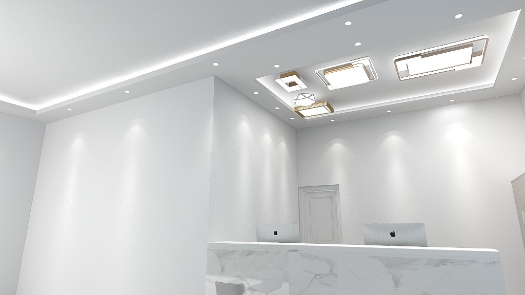 云影V-交管局办事厅效果图-蓝色-装修设计方案