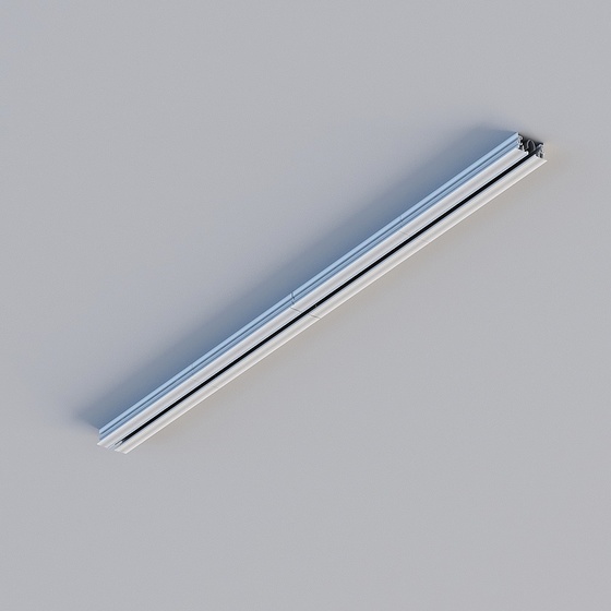 Gray Linear Diffuser Slot 3D Model for HVAC Systems