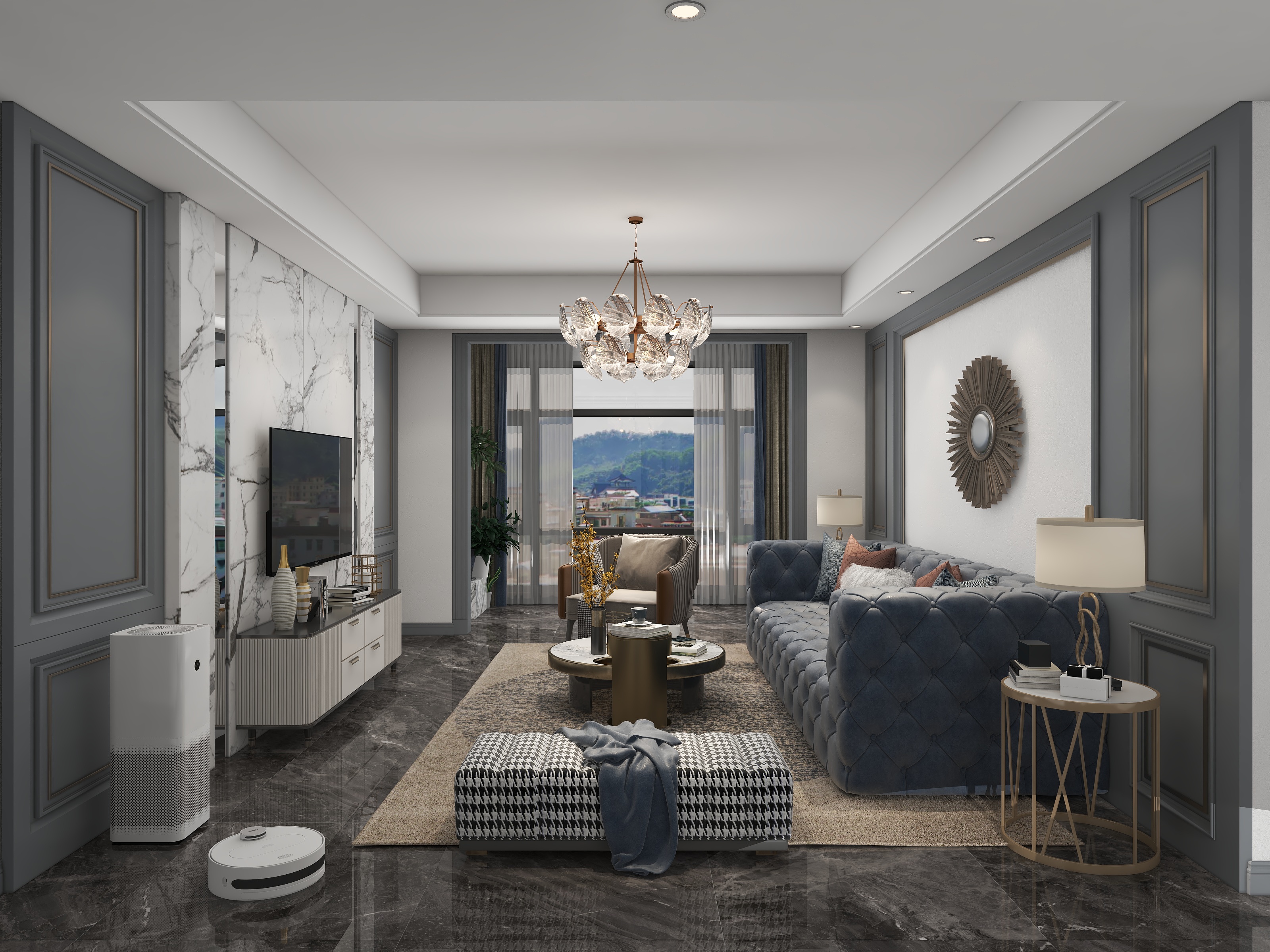 東宅正设计-生苑湖景120㎡简美-装修设计方案