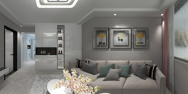 A浪漫飞雪-密云花园小区-装修设计方案