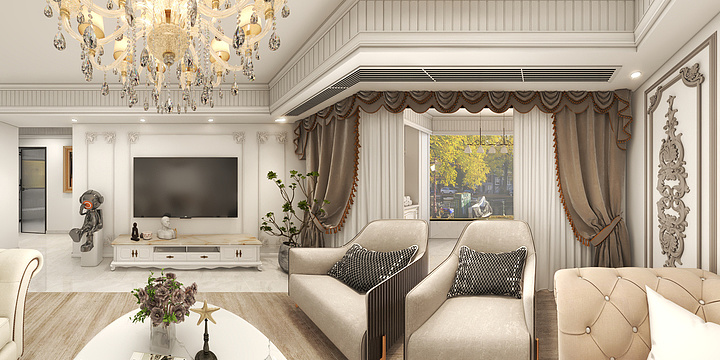 金小洋-万科未来之光128简欧-装修设计方案