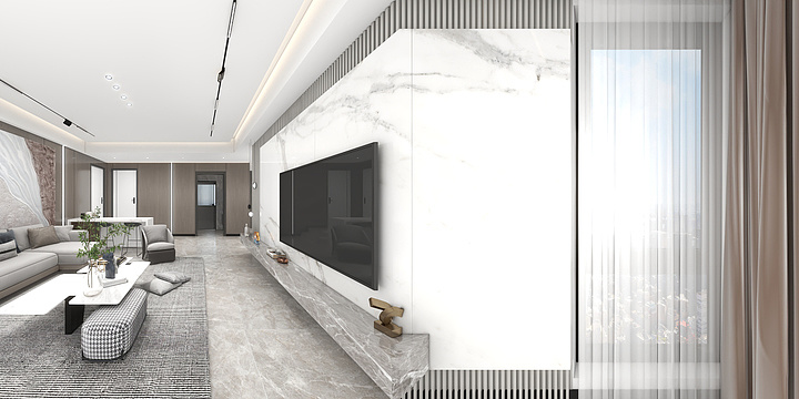 设计师-小柒-碧水云天-效果图-装修设计方案