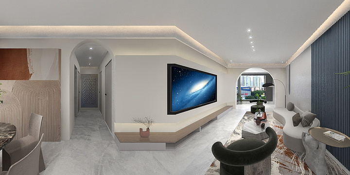 A&sup1;⁵⁰⁰&sup2;⁹&am-臻华府132平图框-副本-装修设计方案