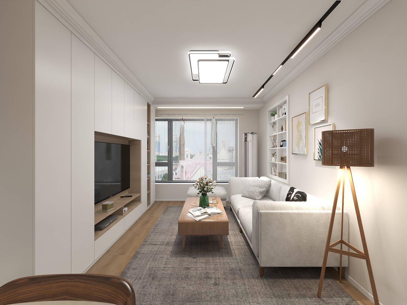 王芳芳yc-瑞虹新城原木系清新风格-装修设计方案