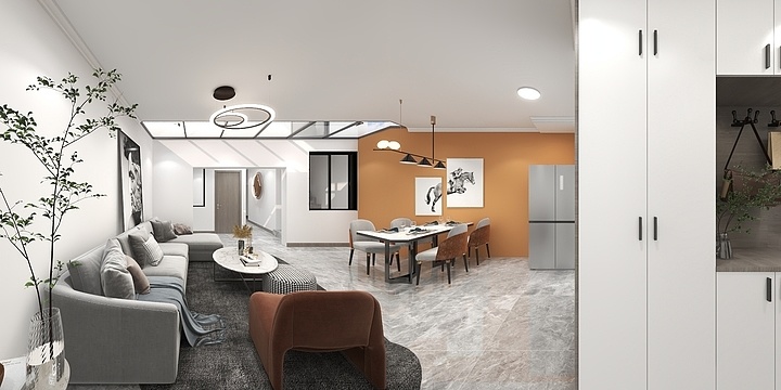 lllan设计-幸福南路一号街坊-装修设计方案