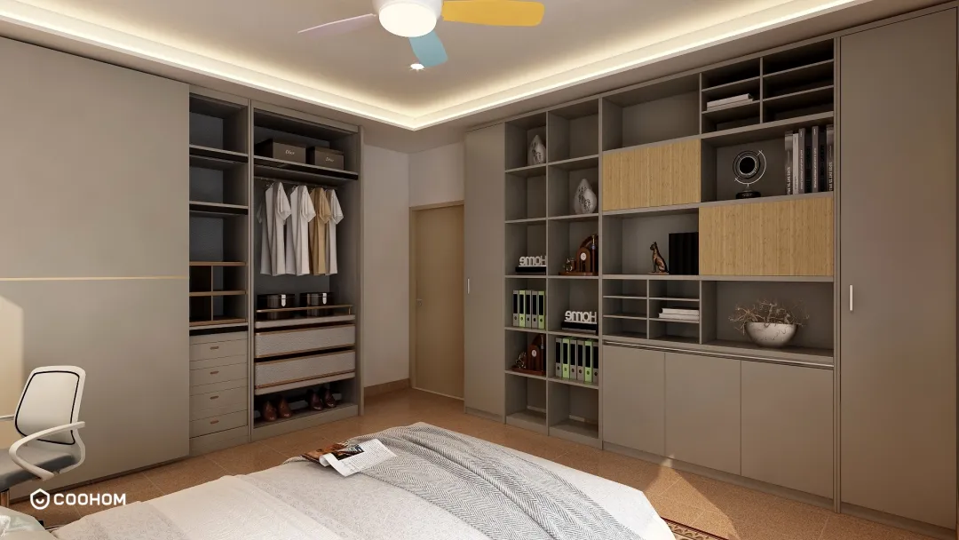 一品设计YP的装修设计方案:bed room