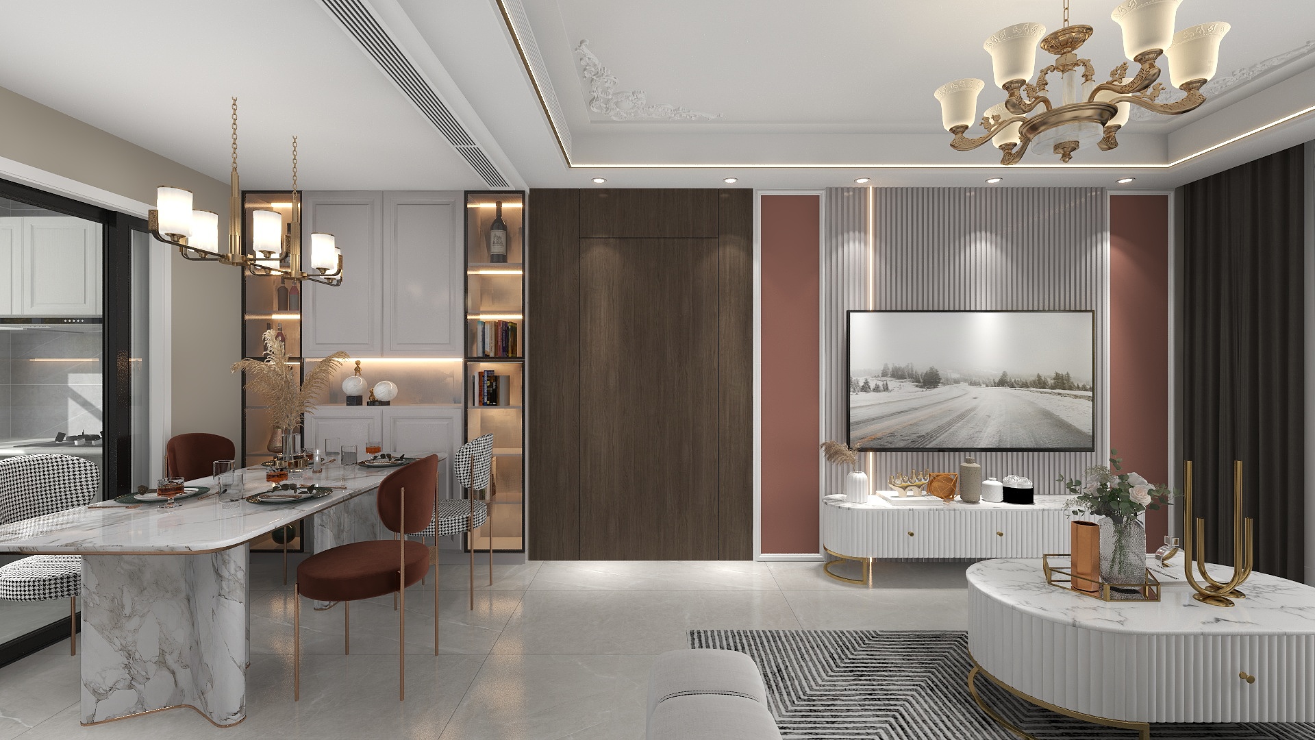 小齐设计师-现代微偏简欧-装修设计方案