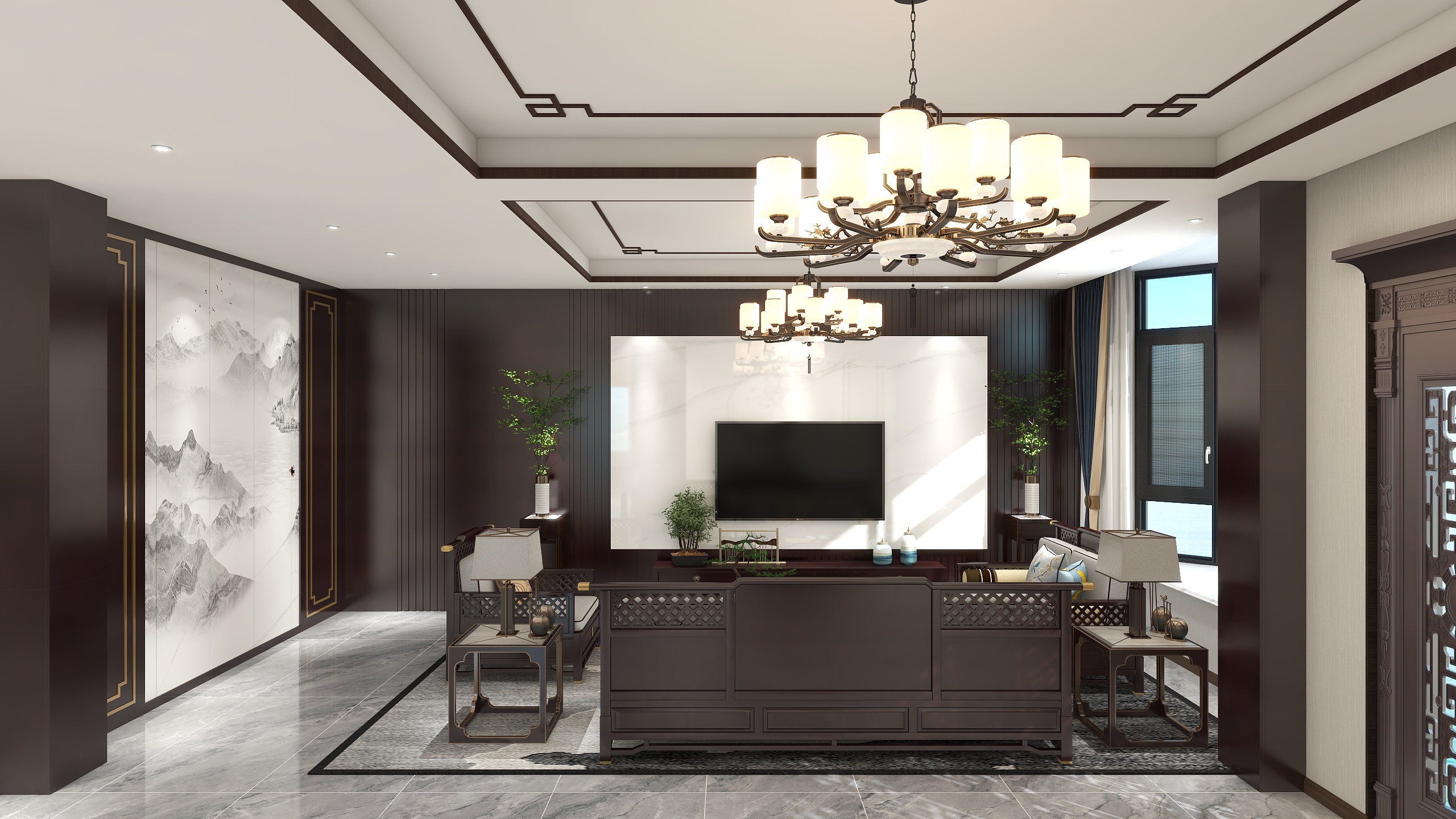 江苏欧港森建筑装饰工程有限公司-名木装饰—浮桥别墅-装修设计方案