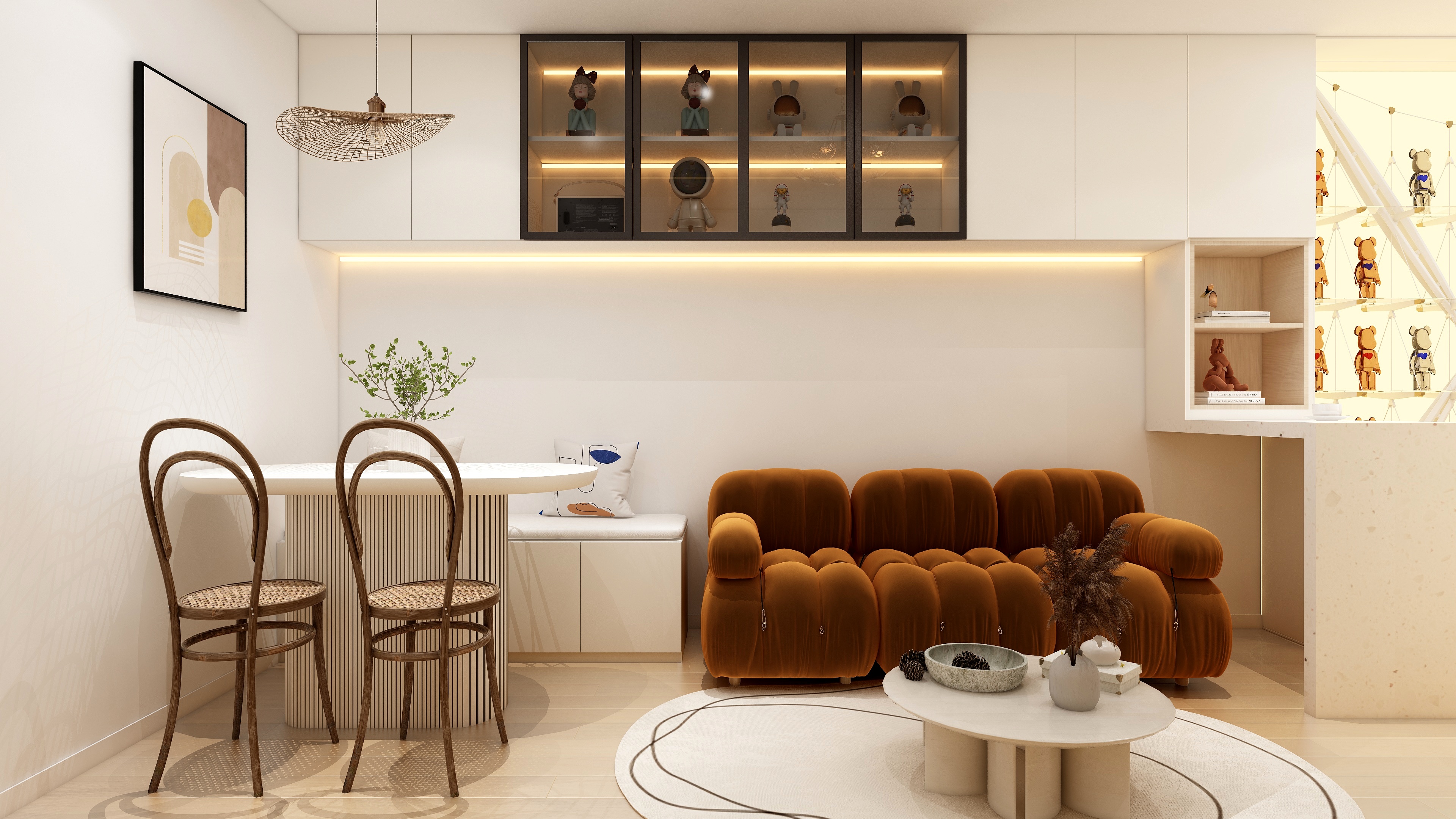 张佳文Ds-奶油风装修效果图