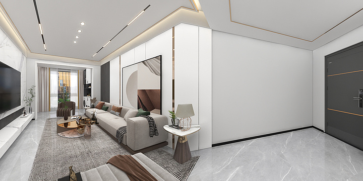 Dzy..-简约小户型客厅-装修设计方案