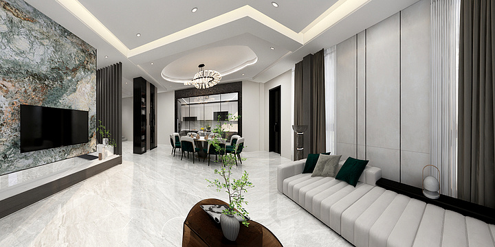 smile余-长山自建府邸 - 现代.dwg-装修设计方案