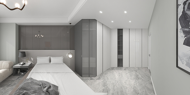 青依色-诚园诚苑-108-黑白灰-装修设计方案