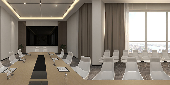 喵柚薄荷-贵宾招待室、会议室-装修设计方案