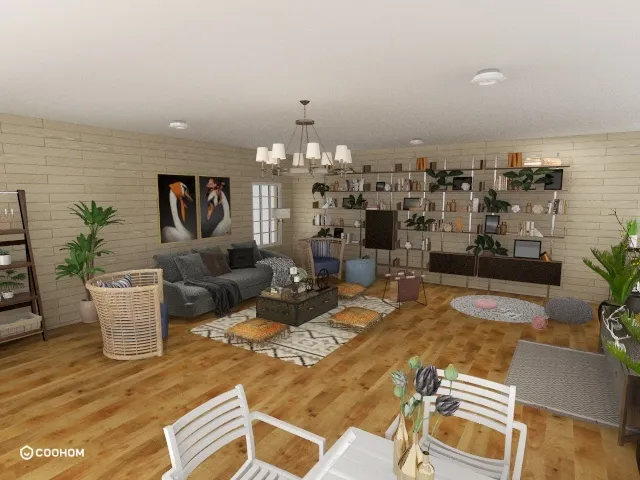 Febriani的装修设计方案:Scandinavian interior Living room 