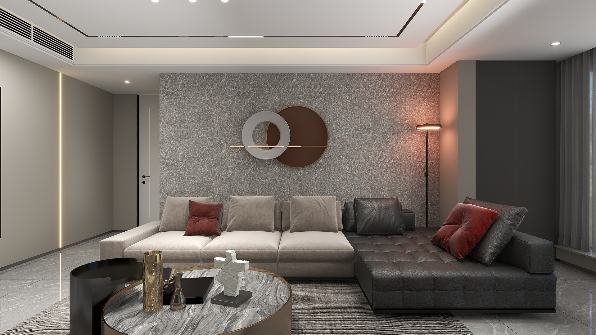 一品设计YP-125平-现代轻奢-装修设计方案