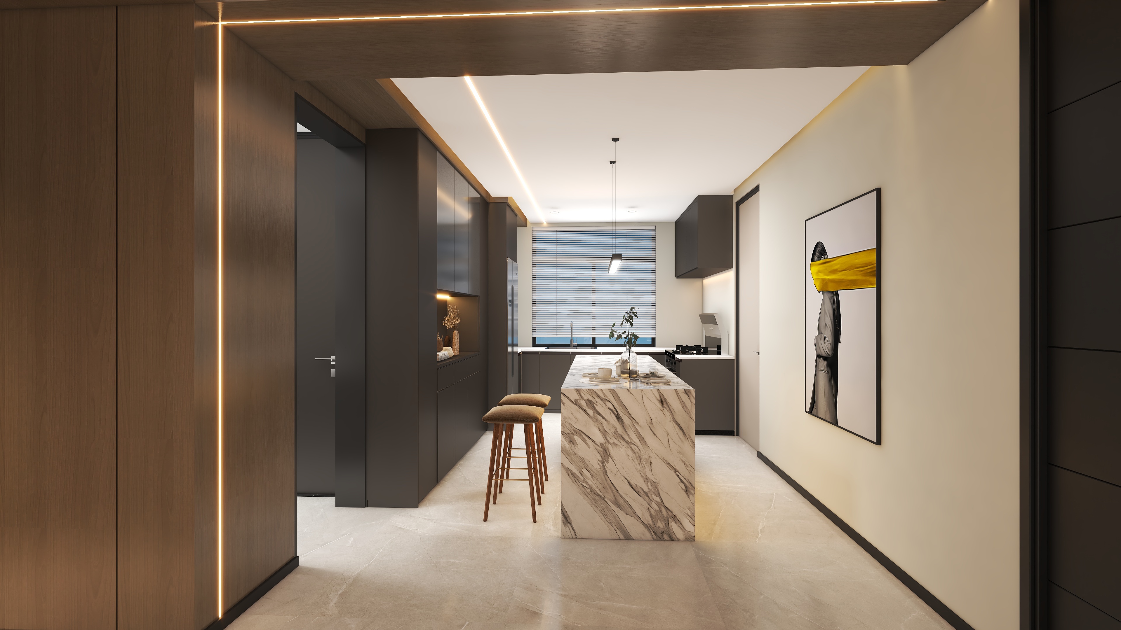 博颂雅装饰_-滨河一号130平现代风-装修设计方案