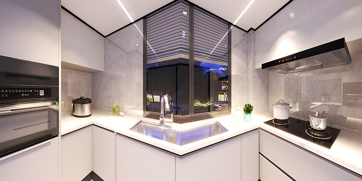 奥普浴霸鉴湖路942号-檩院15-308厨房-装修设计方案