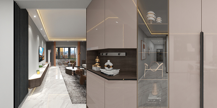 家装设计师GH-观澜社区145户型效果图仅供参考-装修设计方案